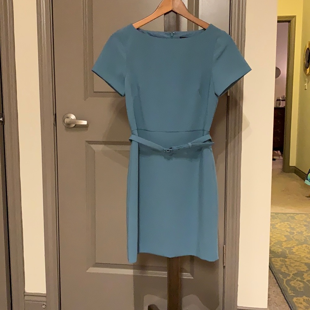Ann Taylor suiting dress size 0 dusty blue